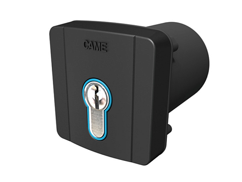 Купить Встраиваемый ключ-выключатель CAME SELD2FDG с цилиндром замка DIN и синей подсветко с доставкой и установкой в Крыму