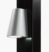 Купить Элегантное LED-освещение Locinox (Бельгия) TRICONE для ворот, цвета zilver и 9005 (черный) в Крыму